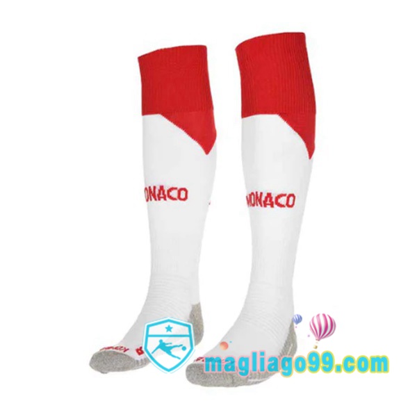 Magliago - Passione Maglie Thai Affidabili Basso Costo Online Shop | Calzettoni Da Calcio AS Monaco Prima Rosso Bianco 2022/2023