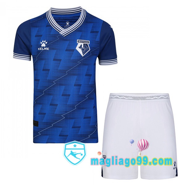 Magliago - Passione Maglie Thai Affidabili Basso Costo Online Shop | Maglia Watford FC Bambino Seconda Blu 2022/2023