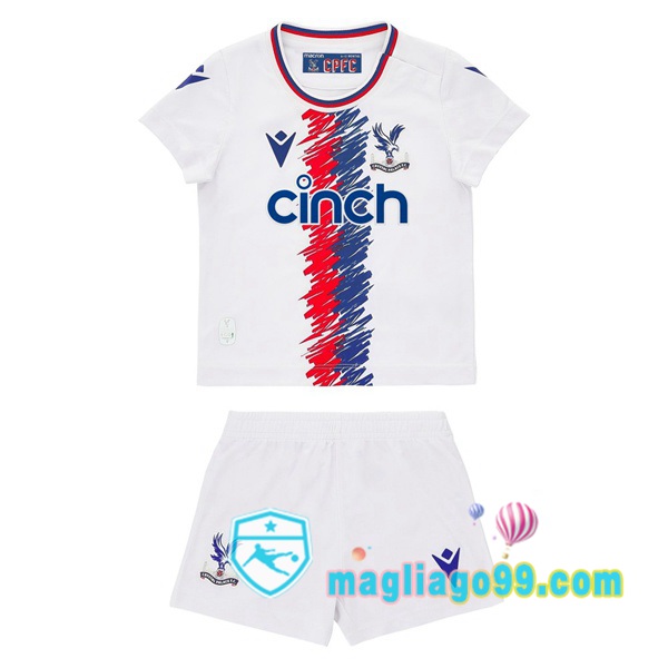 Magliago - Passione Maglie Thai Affidabili Basso Costo Online Shop | Maglia Crystal Palace Bambino Seconda Bianco 2022/2023