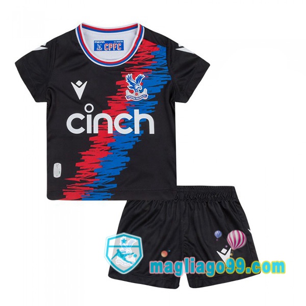 Magliago - Passione Maglie Thai Affidabili Basso Costo Online Shop | Maglia Crystal Palace Bambino Prima Nero 2022/2023