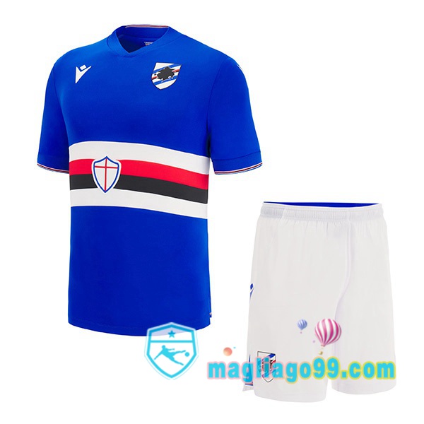 Magliago - Passione Maglie Thai Affidabili Basso Costo Online Shop | Maglia UC Sampdoria Bambino Prima Blu 2022/2023