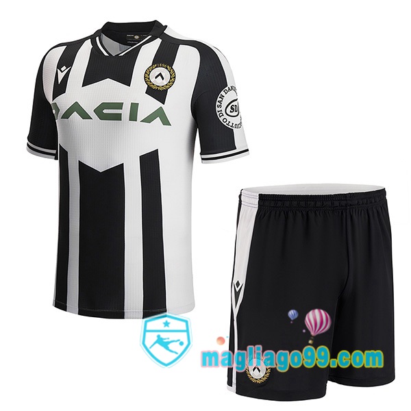 Magliago - Passione Maglie Thai Affidabili Basso Costo Online Shop | Maglia Udinese Calcio Bambino Prima Nero Bianco 2022/2023