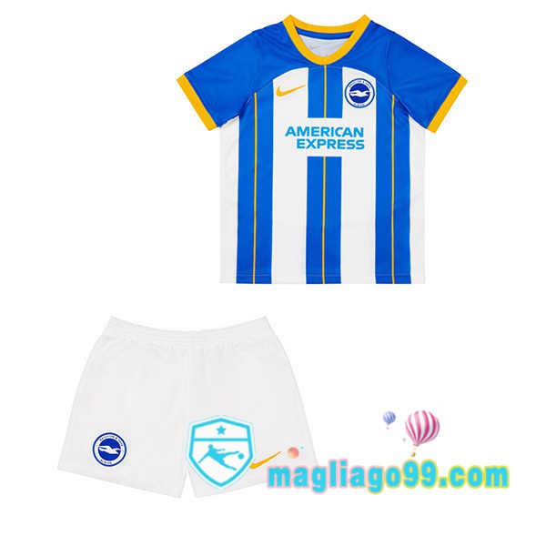 Magliago - Passione Maglie Thai Affidabili Basso Costo Online Shop | Maglia FC Brighton Bambino Prima Blu Bianco 2022/2023