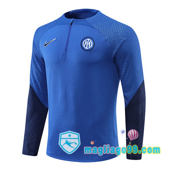 Magliago - Passione Maglie Thai Affidabili Basso Costo Online Shop | Felpe Allenamento Inter Milan Blu 2022/2023