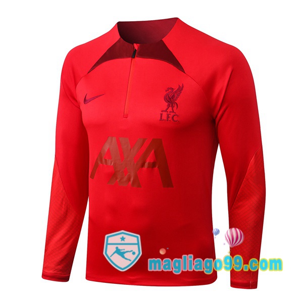 Magliago - Passione Maglie Thai Affidabili Basso Costo Online Shop | Felpe Allenamento FC Liverpool Rosso 2022/2023