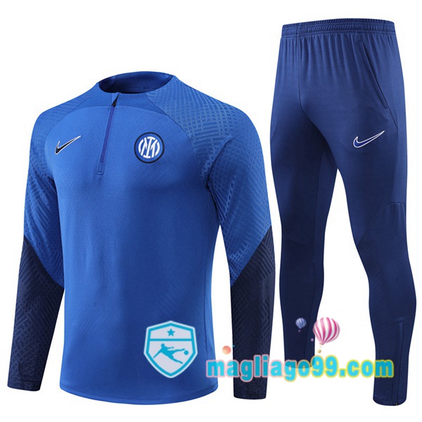 Magliago - Passione Maglie Thai Affidabili Basso Costo Online Shop | Tuta da Allenamento Inter Milan Blu 2022/2023