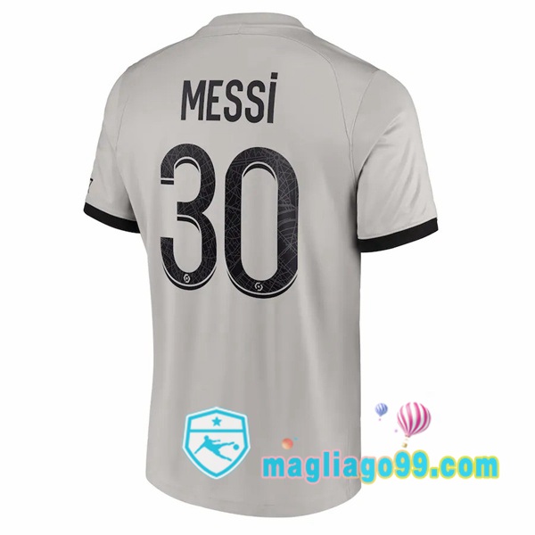 Magliago - Passione Maglie Thai Affidabili Basso Costo Online Shop | Maglia Paris PSG (Messi 30) Seconda Grigio 2022/2023