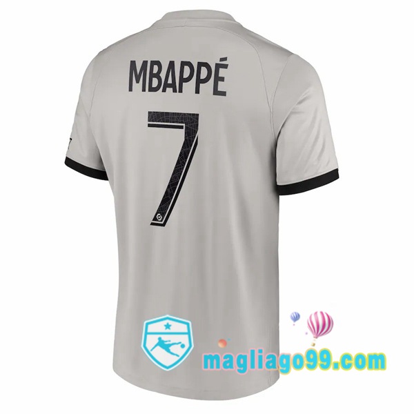 Magliago - Passione Maglie Thai Affidabili Basso Costo Online Shop | Maglia Paris PSG (Mbappé 7) Seconda Grigio 2022/2023