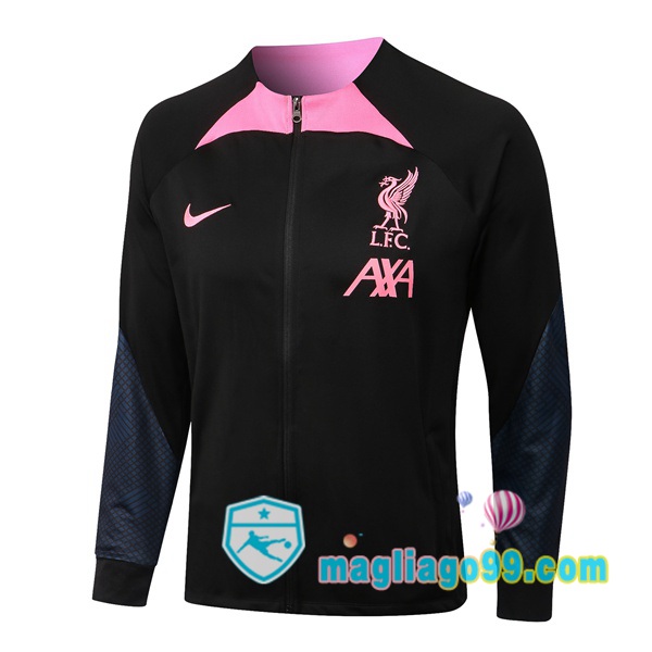 Magliago - Passione Maglie Thai Affidabili Basso Costo Online Shop | Giacca Da Allenamento FC Liverpool Nero 2022/2023