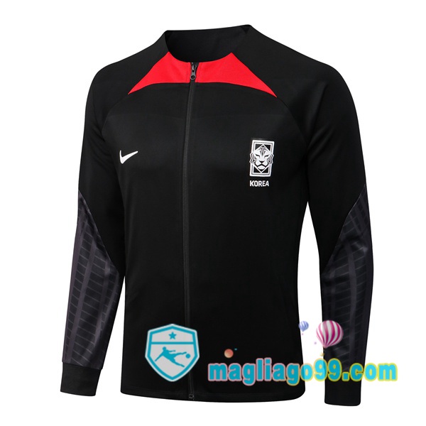 Magliago - Passione Maglie Thai Affidabili Basso Costo Online Shop | Giacca Da Allenamento Corea Nero 2022/2023