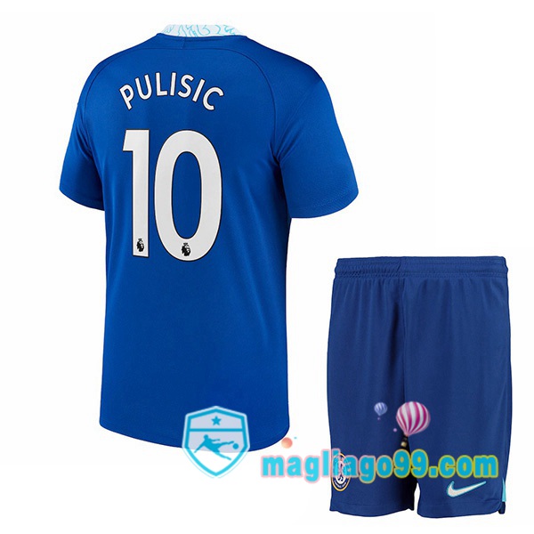 Magliago - Passione Maglie Thai Affidabili Basso Costo Online Shop | Maglia FC Chelsea (Pulisic 10) Bambino Prima Blu 2022/2023