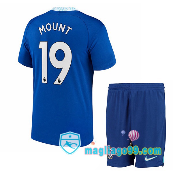 Magliago - Passione Maglie Thai Affidabili Basso Costo Online Shop | Maglia FC Chelsea (Mount 19) Bambino Prima Blu 2022/2023