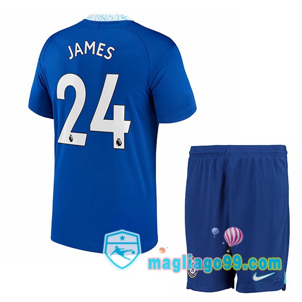 Magliago - Passione Maglie Thai Affidabili Basso Costo Online Shop | Maglia FC Chelsea (James 24) Bambino Prima Blu 2022/2023