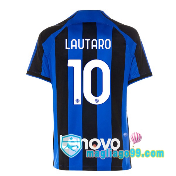 Magliago - Passione Maglie Thai Affidabili Basso Costo Online Shop | Maglia Inter Milan (LAUTARO 10) Prima Nero Blu 2022/2023