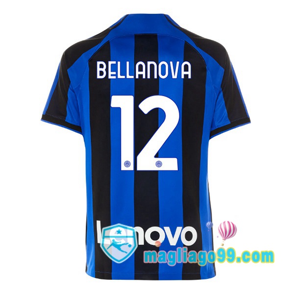 Magliago - Passione Maglie Thai Affidabili Basso Costo Online Shop | Maglia Inter Milan (BELLANOVA 12) Prima Nero Blu 2022/2023