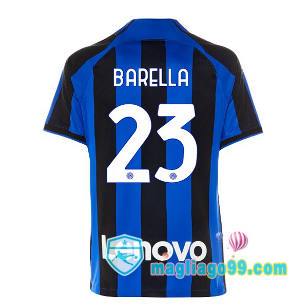 Magliago - Passione Maglie Thai Affidabili Basso Costo Online Shop | Maglia Inter Milan (BARELLA 23) Prima Nero Blu 2022/2023