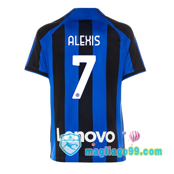 Magliago - Passione Maglie Thai Affidabili Basso Costo Online Shop | Maglia Inter Milan (ALEXIS 7) Prima Nero Blu 2022/2023