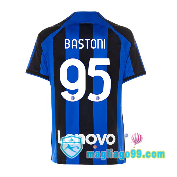 Magliago - Passione Maglie Thai Affidabili Basso Costo Online Shop | Maglia Inter Milan (BASTONI 95) Prima Nero Blu 2022/2023