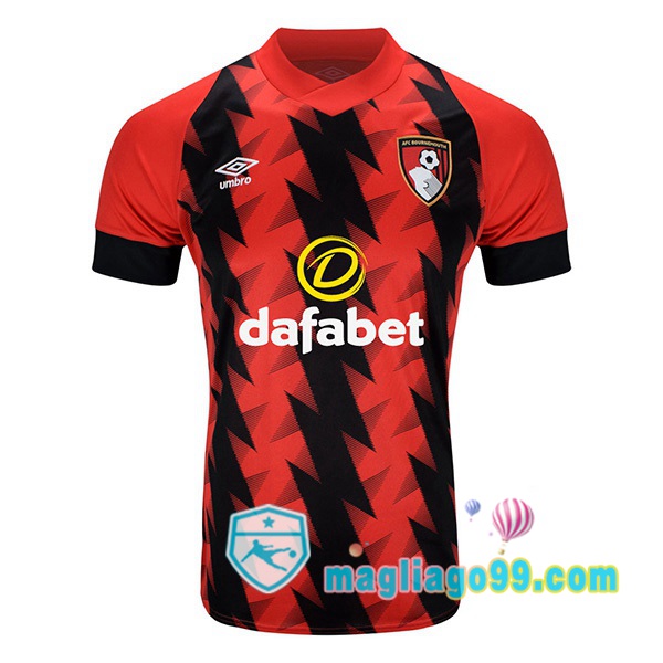 Magliago - Passione Maglie Thai Affidabili Basso Costo Online Shop | Maglia AFC Bournemouth Prima Rosso Nero 2022/2023