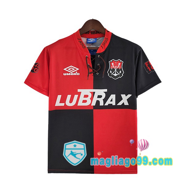 Magliago - Passione Maglie Thai Affidabili Basso Costo Online Shop | Maglia Storica Flamengo Retro Edizione del 100° Anniversario Rosso Nero 1994