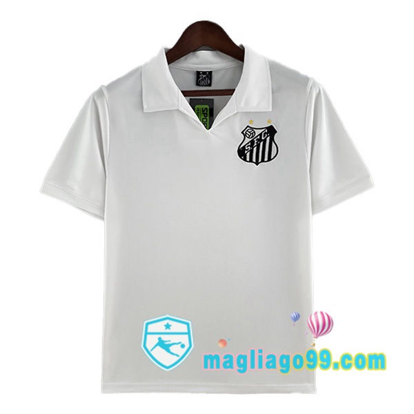 Magliago - Passione Maglie Thai Affidabili Basso Costo Online Shop | Maglia Storica Santos FC Retro Prima Bianco 1970