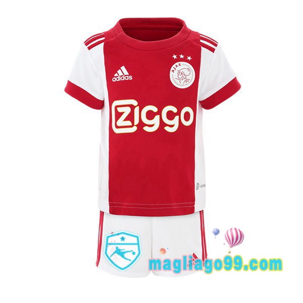 Magliago - Passione Maglie Thai Affidabili Basso Costo Online Shop | Maglia Calcio AFC Ajax Bambino Prima Bianco Rosso 2022/2023