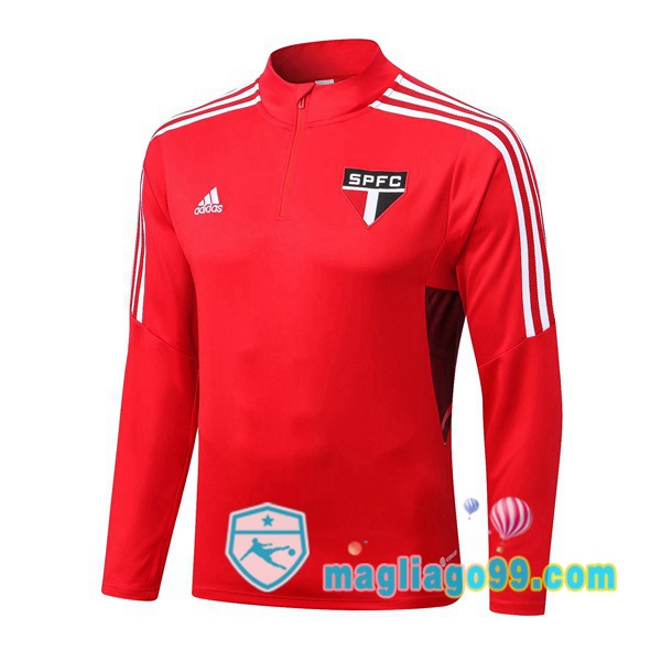Magliago - Passione Maglie Thai Affidabili Basso Costo Online Shop | Felpe Allenamento Sao Paulo FC Rosso 2022/2023