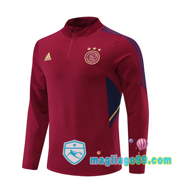 Magliago - Passione Maglie Thai Affidabili Basso Costo Online Shop | Felpe Allenamento AFC Ajax Rosso 2022/2023