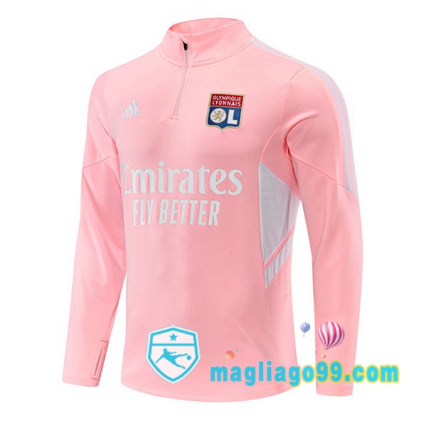 Magliago - Passione Maglie Thai Affidabili Basso Costo Online Shop | Felpe Allenamento Lyon OL Rosa 2022/2023