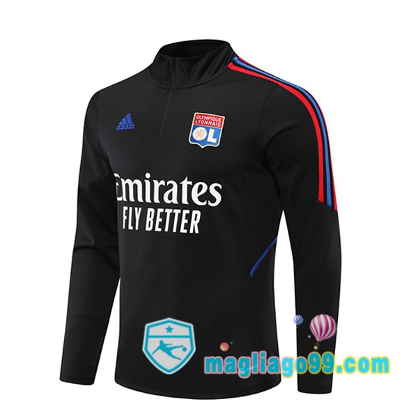 Magliago - Passione Maglie Thai Affidabili Basso Costo Online Shop | Felpe Allenamento Lyon OL Nero 2022/2023