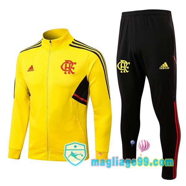 Magliago - Passione Maglie Thai Affidabili Basso Costo Online Shop | Giacca Da Allenamento Flamengo Giallo 2022/2023