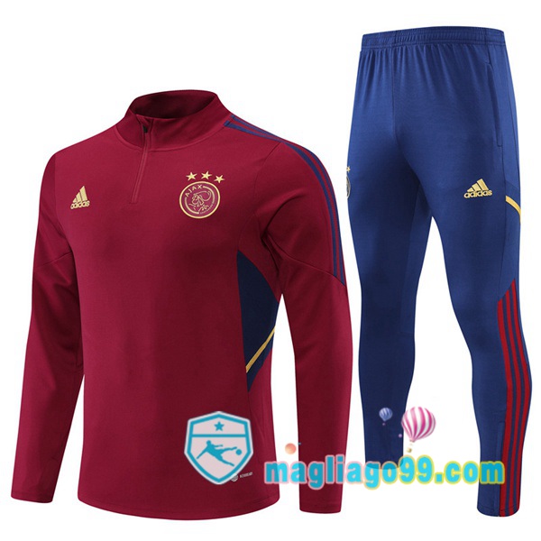 Magliago - Passione Maglie Thai Affidabili Basso Costo Online Shop | Tuta da Allenamento AFC Ajax Rosso 2022/2023