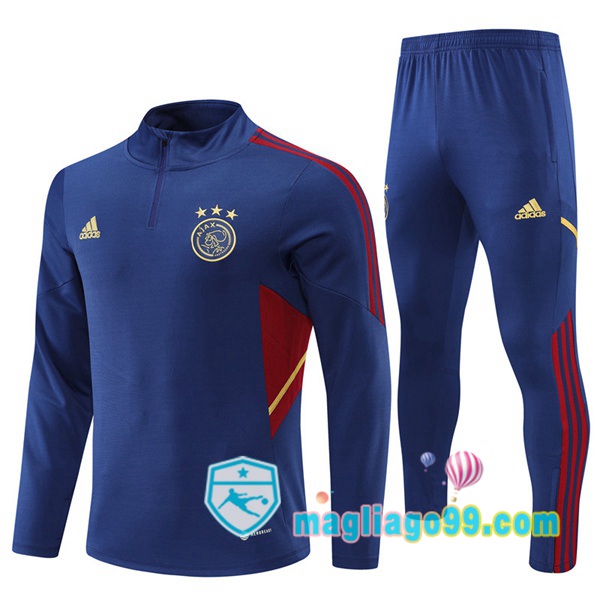 Magliago - Passione Maglie Thai Affidabili Basso Costo Online Shop | Tuta da Allenamento AFC Ajax Blu 2022/2023