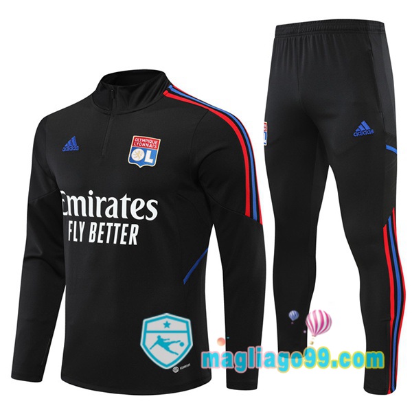 Magliago - Passione Maglie Thai Affidabili Basso Costo Online Shop | Tuta da Allenamento Lyon OL Nero 2022/2023