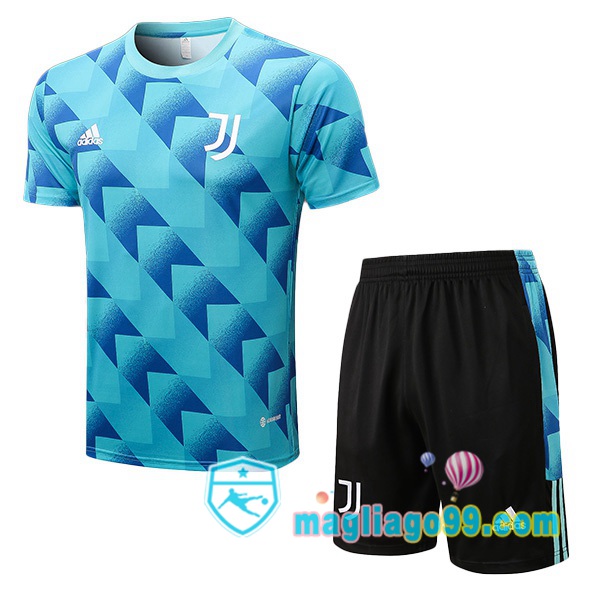 Magliago - Passione Maglie Thai Affidabili Basso Costo Online Shop | Tuta Maglie Allenamento Juventus + Shorts Blu 2022/2023