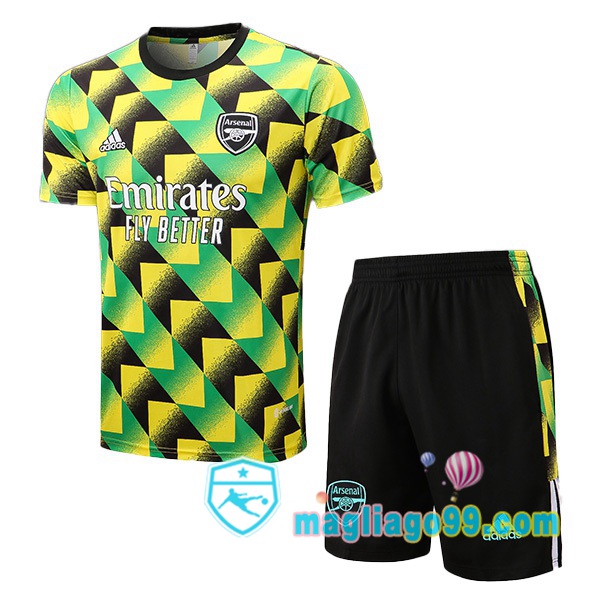 Magliago - Passione Maglie Thai Affidabili Basso Costo Online Shop | Tuta Maglie Allenamento Arsenal + Shorts Verde 2022/2023