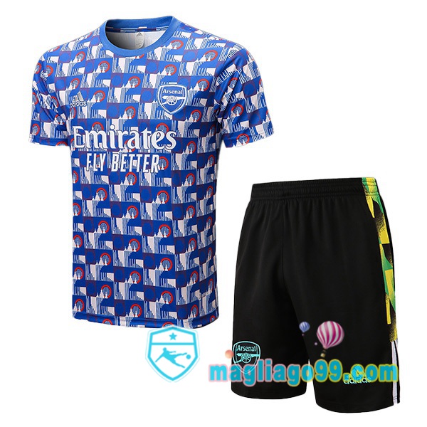 Magliago - Passione Maglie Thai Affidabili Basso Costo Online Shop | Tuta Maglie Allenamento Arsenal + Shorts Blu 2022/2023