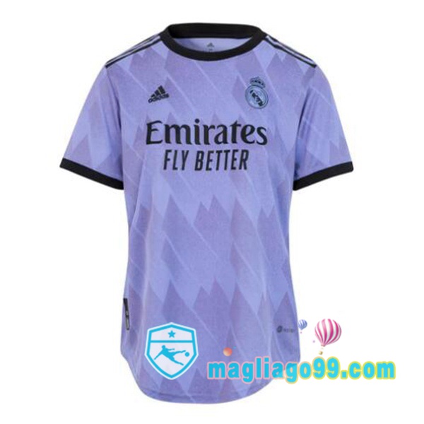 Magliago - Passione Maglie Thai Affidabili Basso Costo Online Shop | Maglia Calcio Real Madrid Donna Seconda Porpora 2022/2023