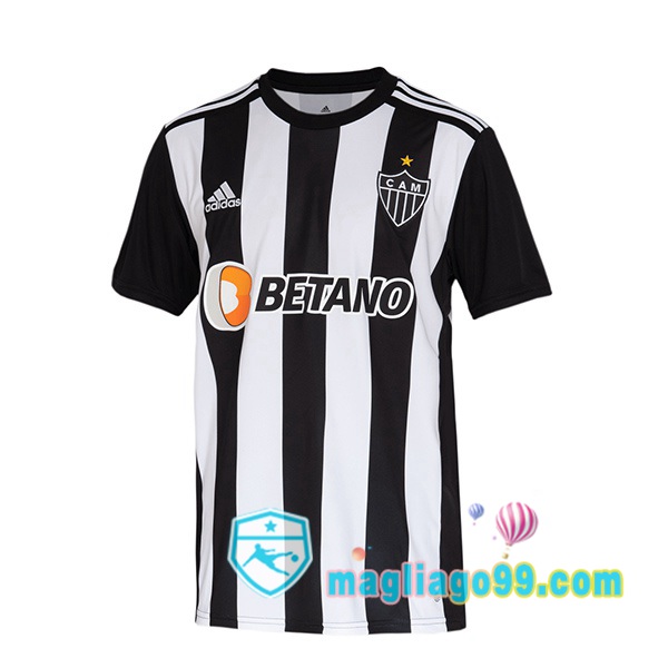 Magliago - Passione Maglie Thai Affidabili Basso Costo Online Shop | Maglia Calcio Atletico Mineiro Prima Nero Bianco 2022/2023