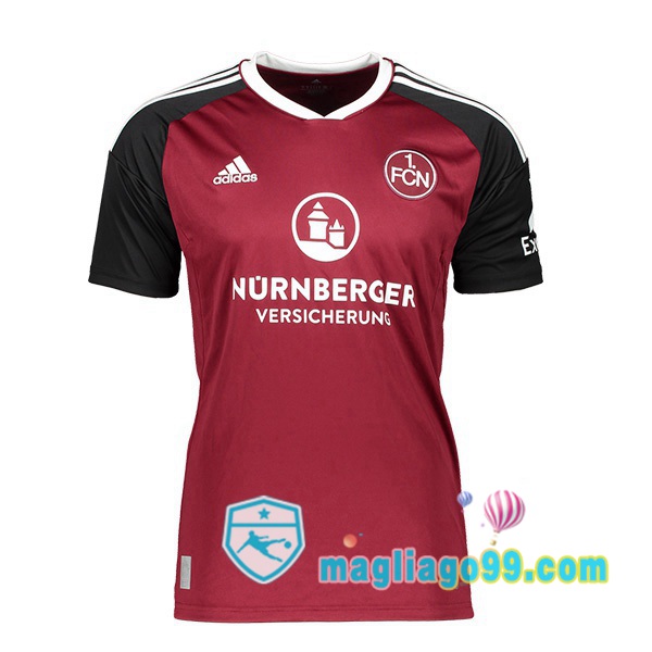 Maglia Calcio 1. FC Nürnberg Prima Rosso 2022/2023