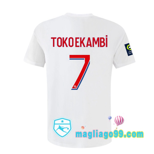 Magliago - Passione Maglie Thai Affidabili Basso Costo Online Shop | Maglia Calcio Lyon OL (TOKO EKAMBI 7) Prima Bianco 2022/2023