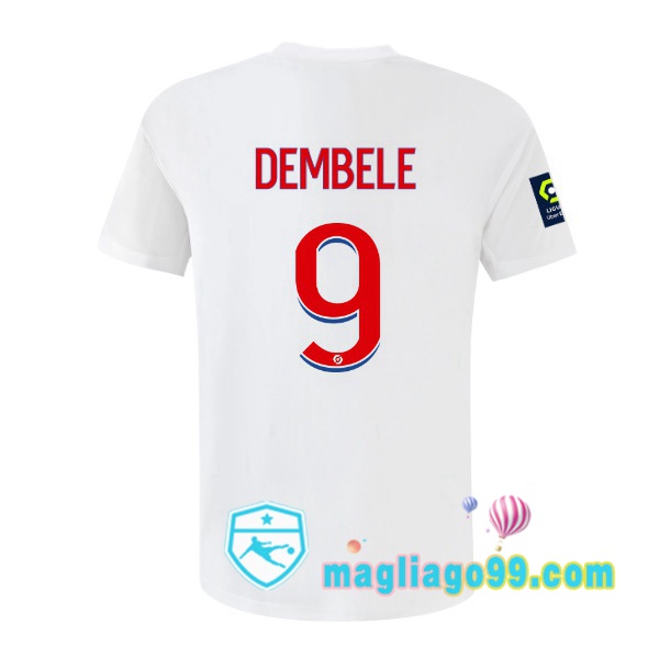 Magliago - Passione Maglie Thai Affidabili Basso Costo Online Shop | Maglia Calcio Lyon OL (DEMBELE 9) Prima Bianco 2022/2023