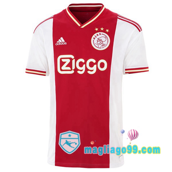 Magliago - Passione Maglie Thai Affidabili Basso Costo Online Shop | Maglia Calcio AFC Ajax Prima Bianco Rosso 2022/2023