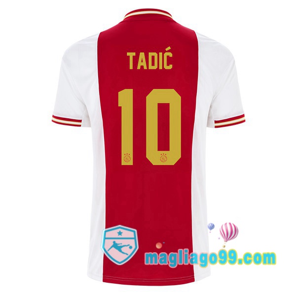 Magliago - Passione Maglie Thai Affidabili Basso Costo Online Shop | Maglia Calcio AFC Ajax (Tadić 10) Prima Bianco Rosso 2022/2023