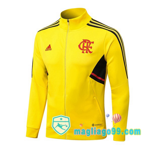 Magliago - Passione Maglie Thai Affidabili Basso Costo Online Shop | Giacca Calcio Flamengo Giallo 2022/2023
