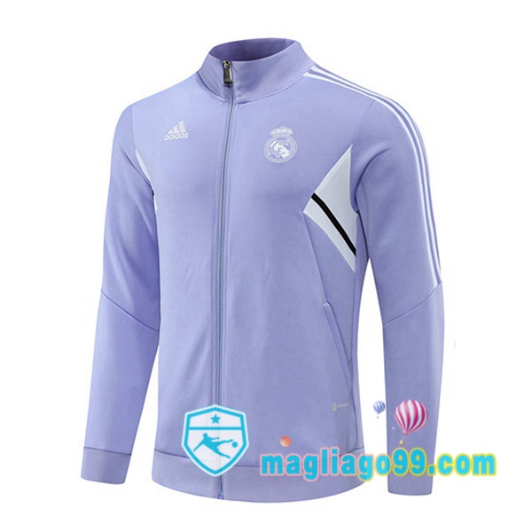 Magliago - Passione Maglie Thai Affidabili Basso Costo Online Shop | Giacca Calcio Real Madrid Porpora 2022/2023