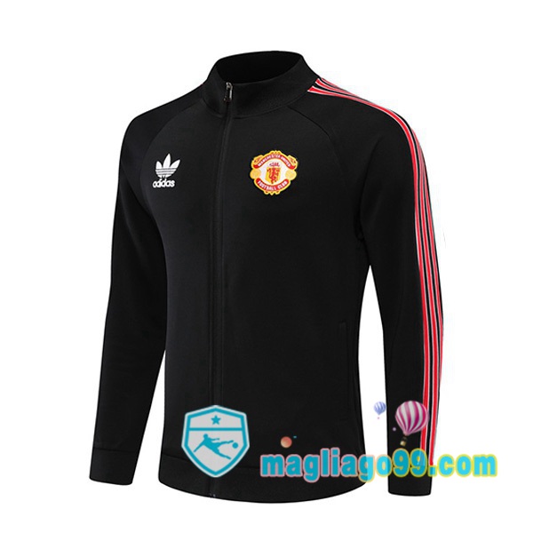 Magliago - Passione Maglie Thai Affidabili Basso Costo Online Shop | Giacca Calcio Manchester United Nero 2022/2023