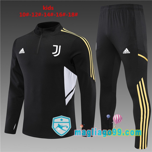 Magliago - Passione Maglie Thai Affidabili Basso Costo Online Shop | Tuta da Allenamento Juventus Bambino Nero 2022/2023