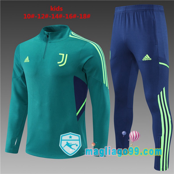 Magliago - Passione Maglie Thai Affidabili Basso Costo Online Shop | Tuta da Allenamento Juventus Bambino Verde 2022/2023