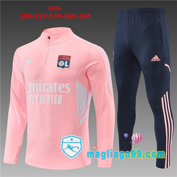 Magliago - Passione Maglie Thai Affidabili Basso Costo Online Shop | Tuta da Allenamento Lyon OL Bambino Rosa 2022/2023